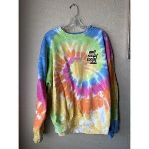 Anti Social Social Club Rotterdam Tie Dye Long Sleeve Tee Men’s Size Large GUC